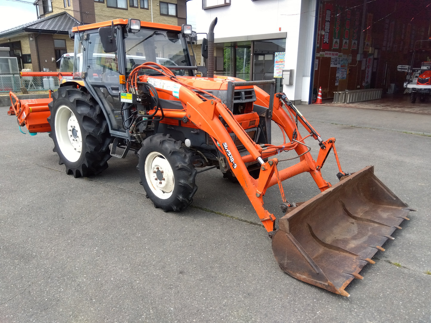 クボタ　中古　トラクターGL350+ロータリー+ローダー　『宮城店2140』