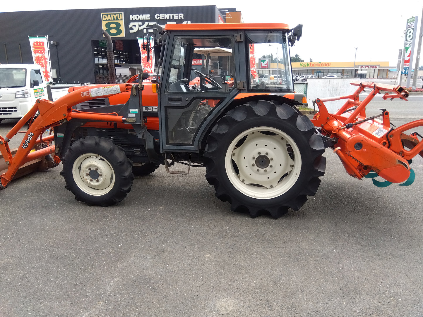 クボタ　中古　トラクターGL350+ロータリー+ローダー　『宮城店2140』