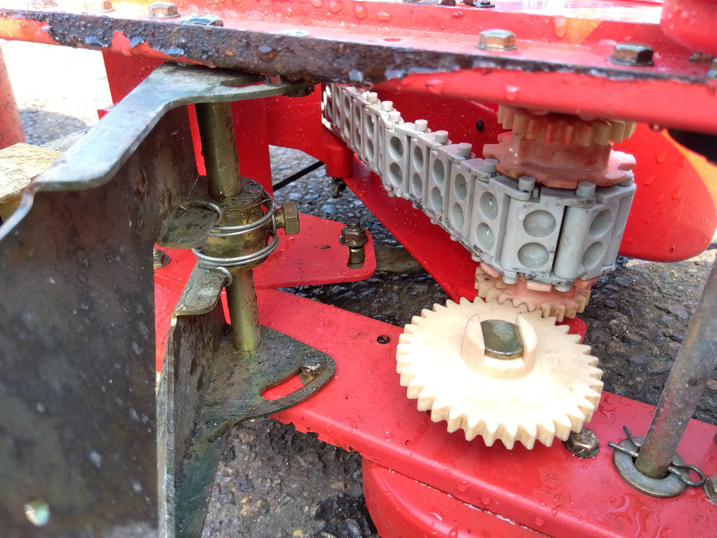 【ジャンク扱い】向井 手押し式野菜播種機 ごんべぇ HS-120【山形店8956】