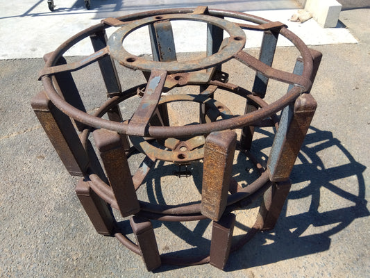 メーカー不明　中古　カゴ車輪　11.2-24　「宮城店　2210」