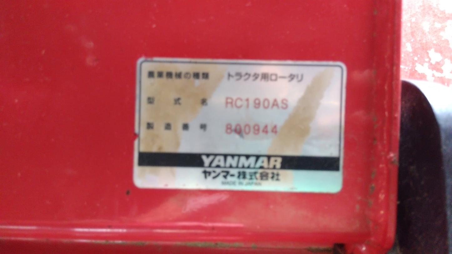 ヤンマー　中古　トラクター+ロータリー　EG334Y+RC190AS(カゴ車輪付き)　「宮城店2303」