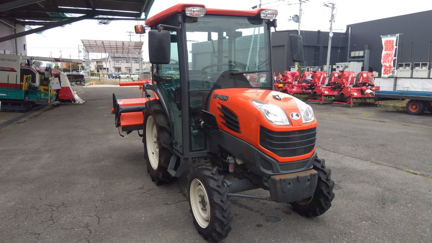クボタ　中古　トラクター+ロータリー　T245DF+RL165T　「宮城店2386P」