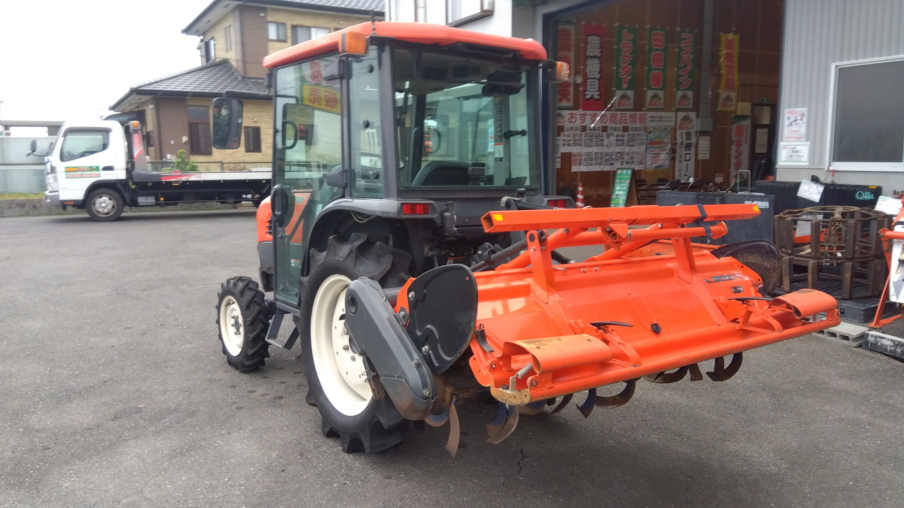 クボタロータリーＲＬ15FG クボタ 中古 トラクター+ロータリー T245DF+RL165T 「宮城店2386P