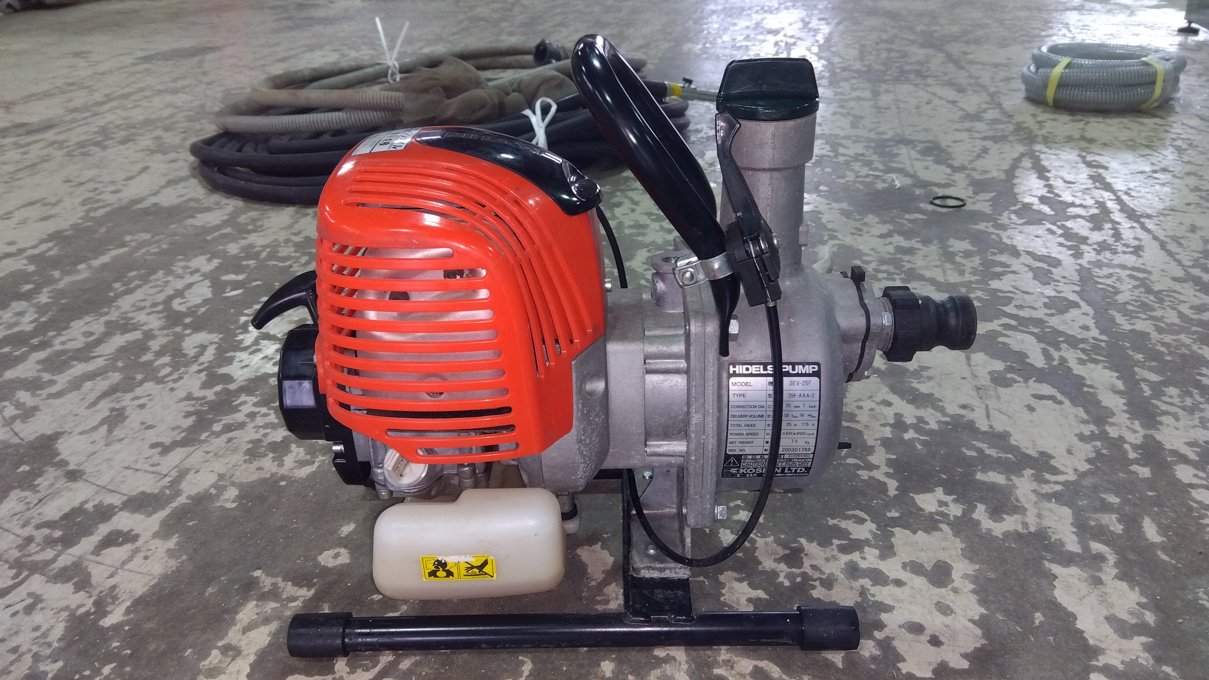 工進 品 エンジンポンプ SEV-25F うるま市田場 工進 25ミリエンジン 