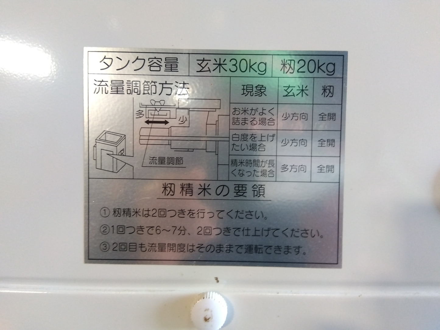 ホソカワ　中古　精米機　R1900EN　「宮城店2442」