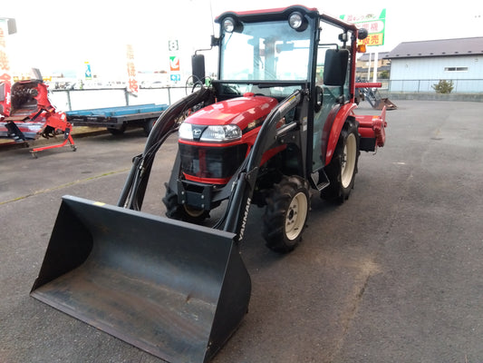 ヤンマー 中古 トラクター EG221+ロータリー +ミニローダー「宮城店2443P」