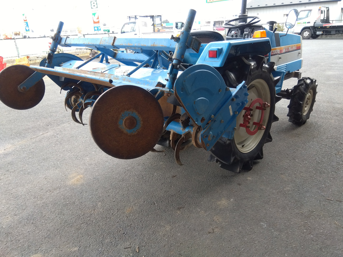 三菱 中古 トラクター+ロータリー MT2001D +P1431S  「宮城店2475」