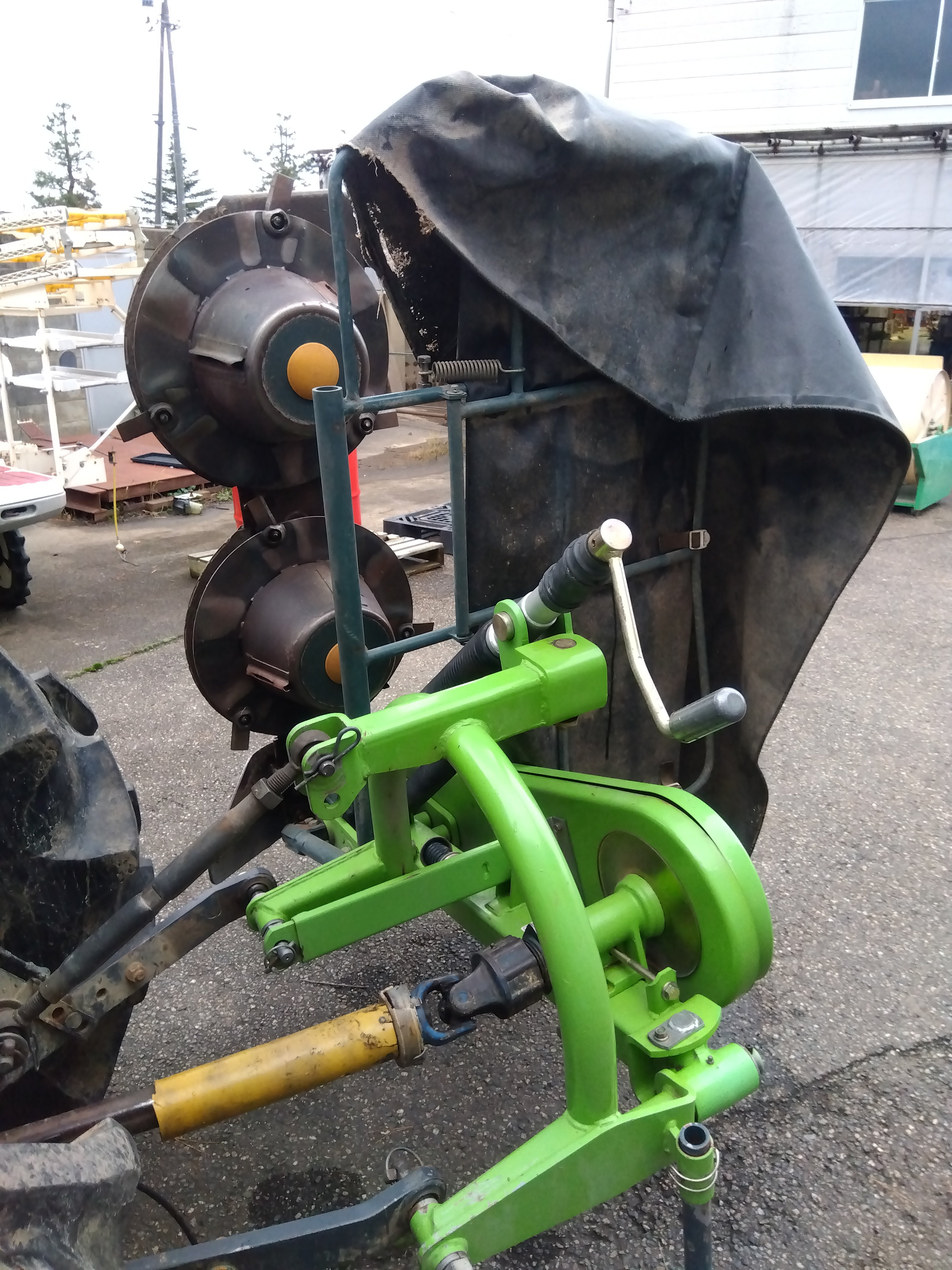 スター 2連ディスクモア MDM1345 手動ハンドル トラクター用 作業機 草刈り 牧草 農機具 中古 引き取り限定 Yahoo!オークション - 売切り スター 2連ディスクモア MDM1345 トラ