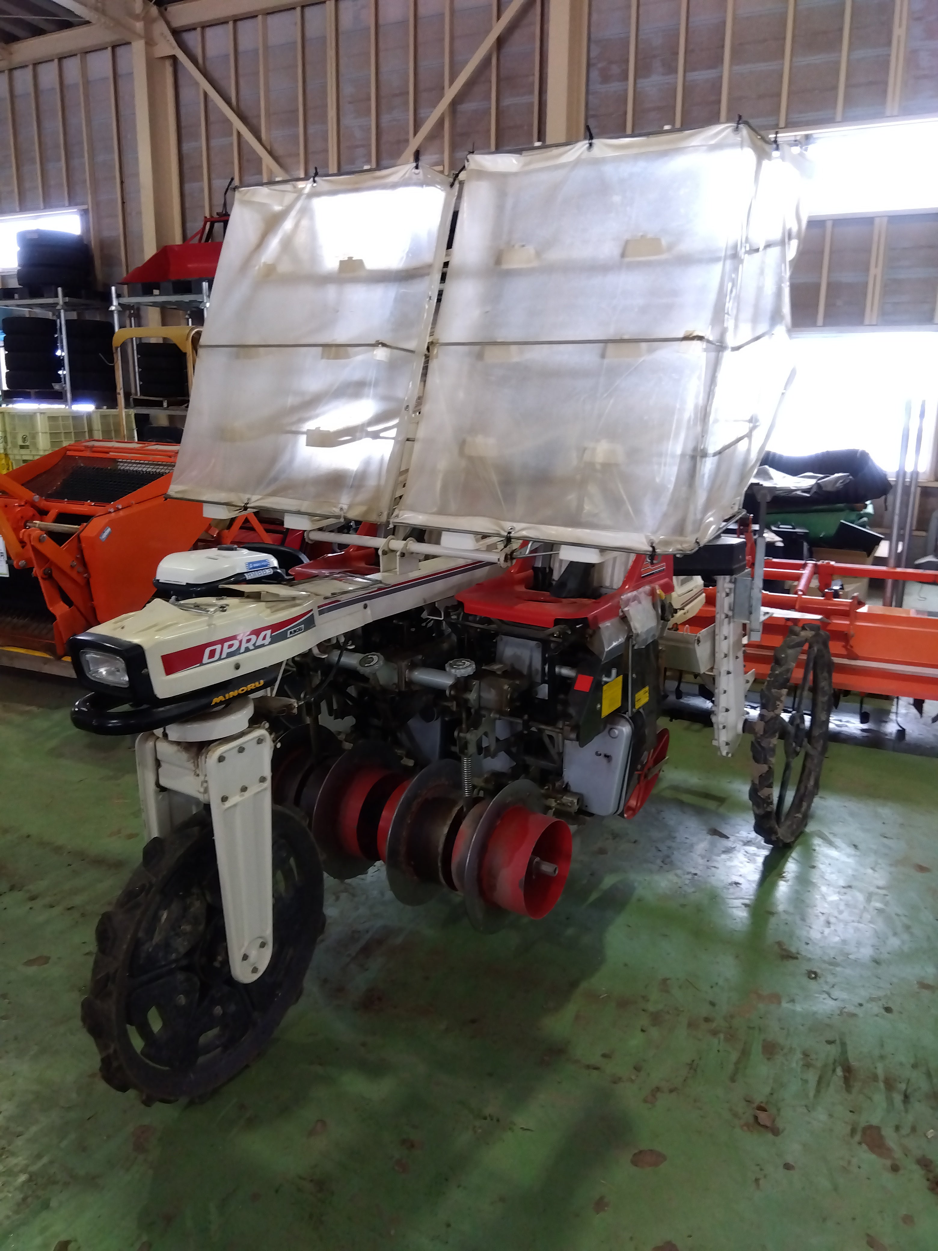 みのる産業 中古 乗用移植機（玉ねぎ用）OPR-4 【山形店 9563