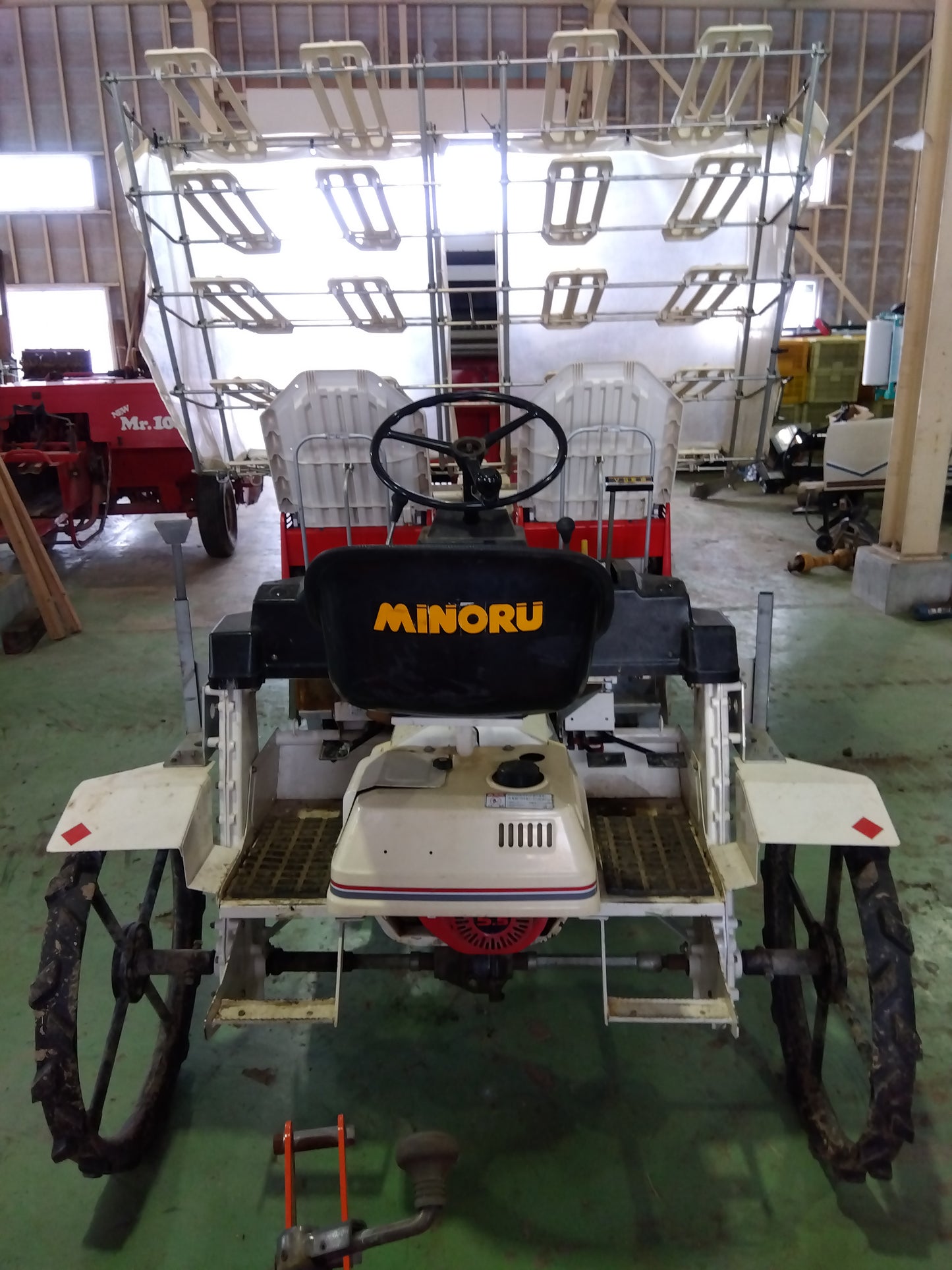 みのる産業 中古 乗用移植機（玉ねぎ用）OPR-4 【山形店 9563】ジャンク 部品取り