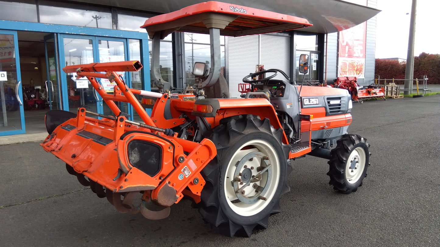 クボタ　中古　トラクター+ロータリー　GL261＋RL160G　「岩手店448」