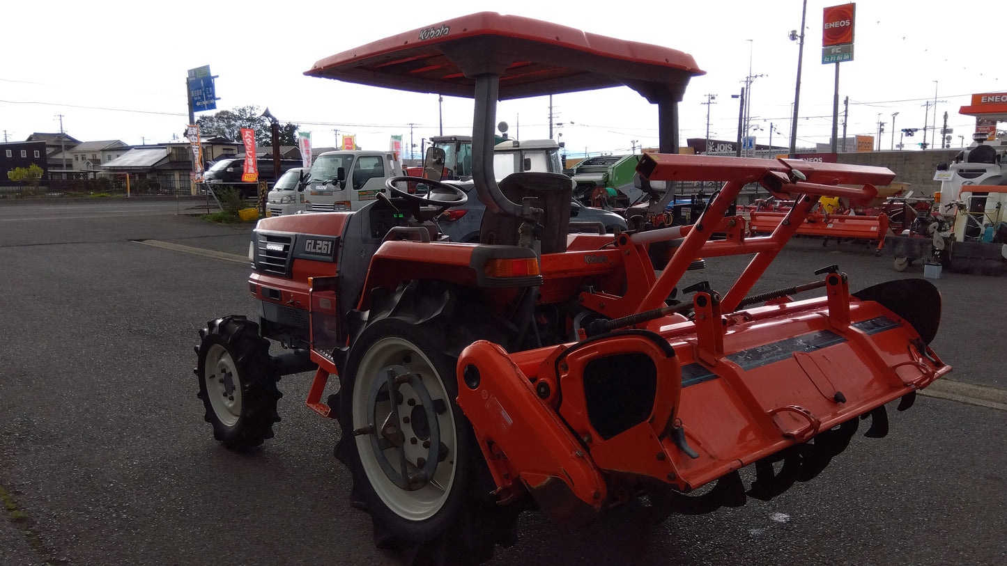 クボタ　中古　トラクター+ロータリー　GL261＋RL160G　「岩手店448」