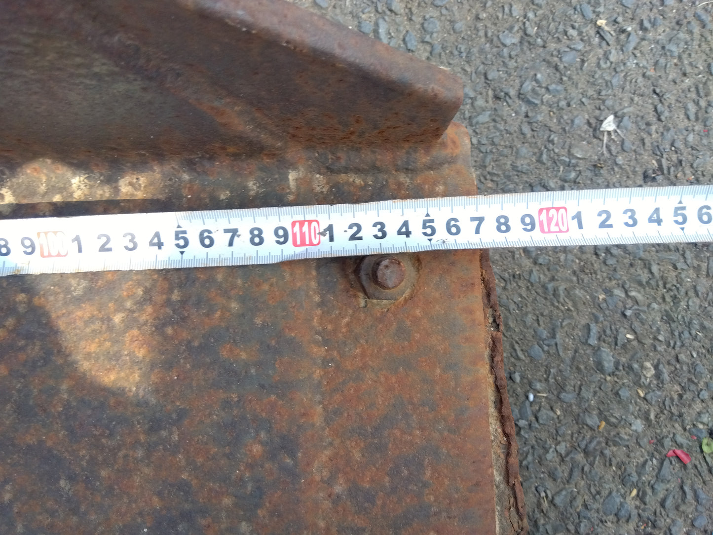 メーカー不明　中古　フォークリフトバケット　型式不明　【宮城店3037】