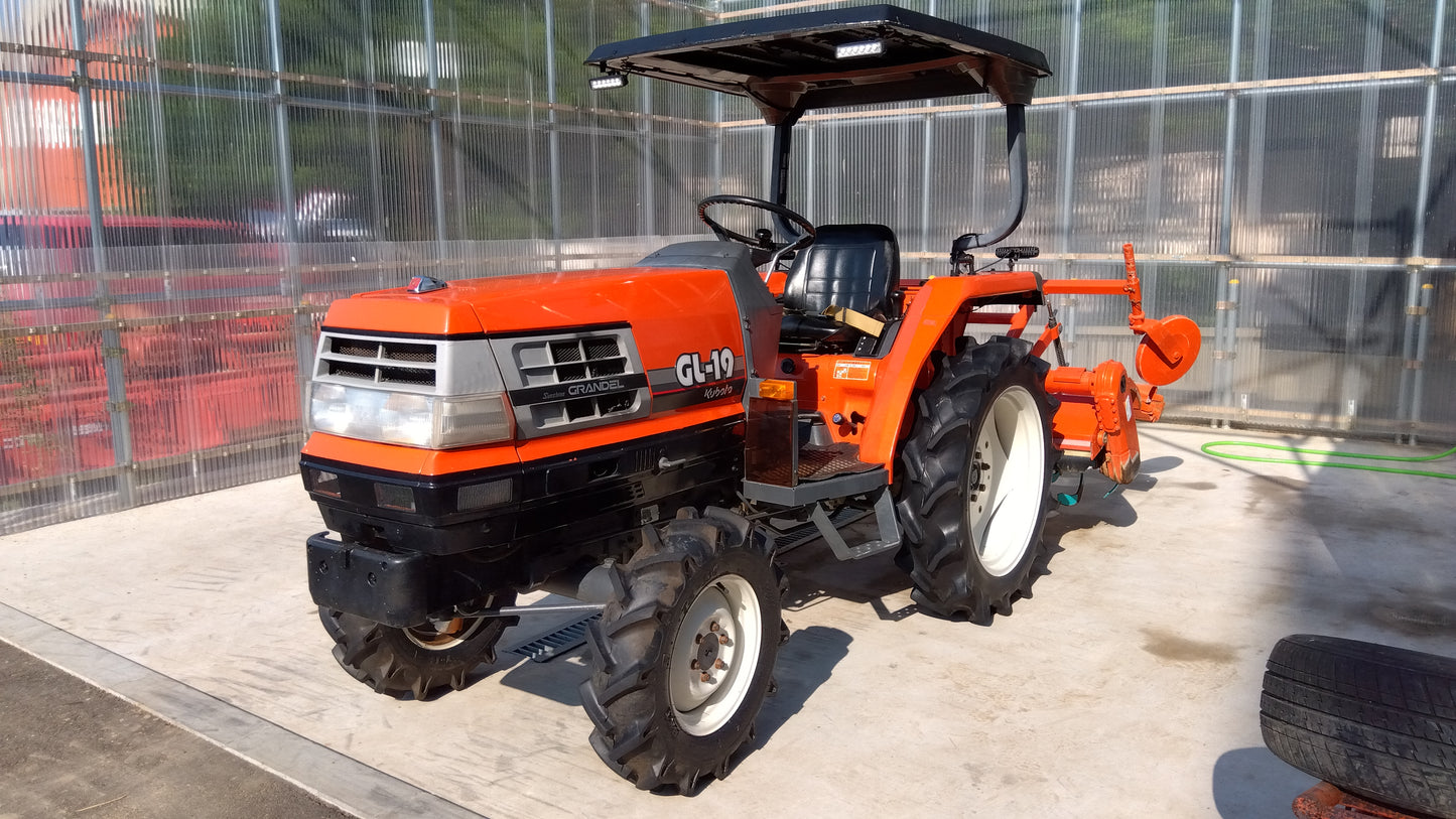 クボタ　中古　トラクター+ロータリー　GL19＋RL14G　「岩手店713」