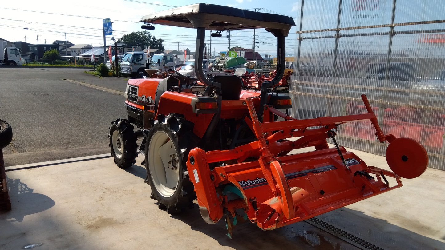 クボタ　中古　トラクター+ロータリー　GL19＋RL14G　「岩手店713」