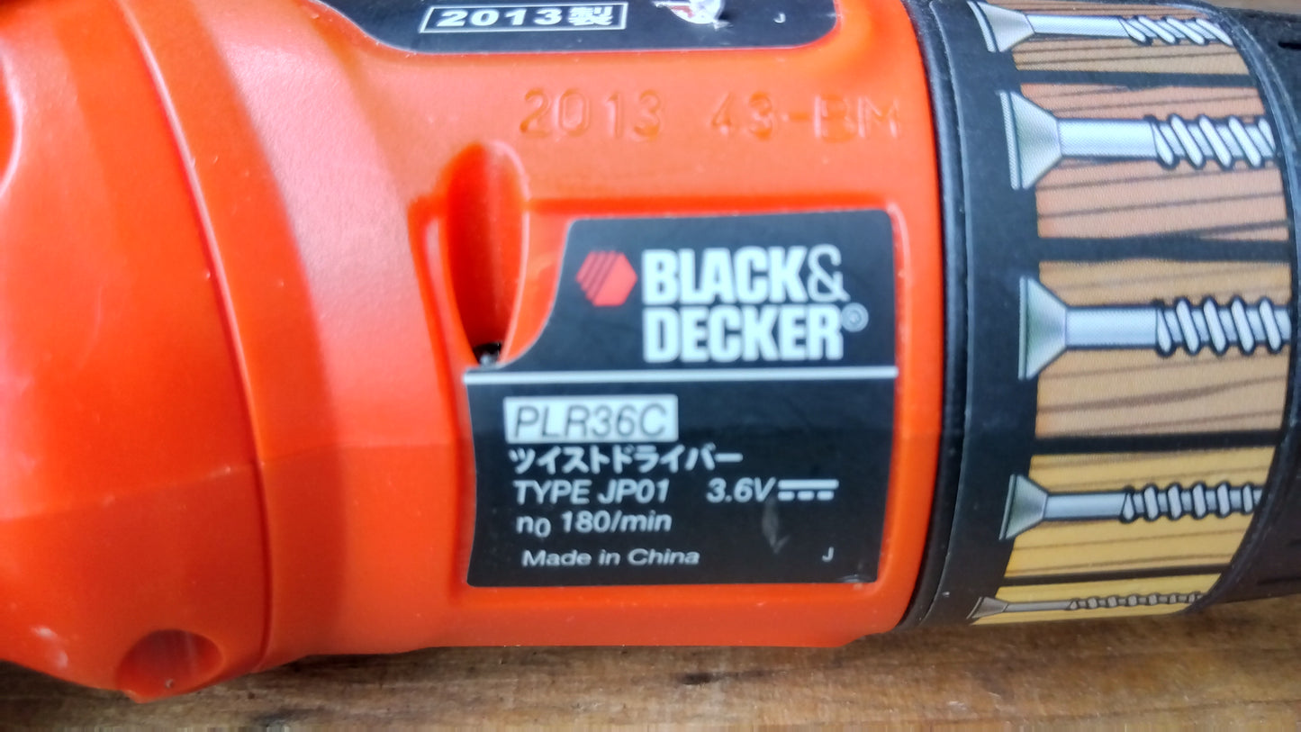 BLACK＆DECKER　中古　電動ドライバー　PLR36C　「岩手店302」