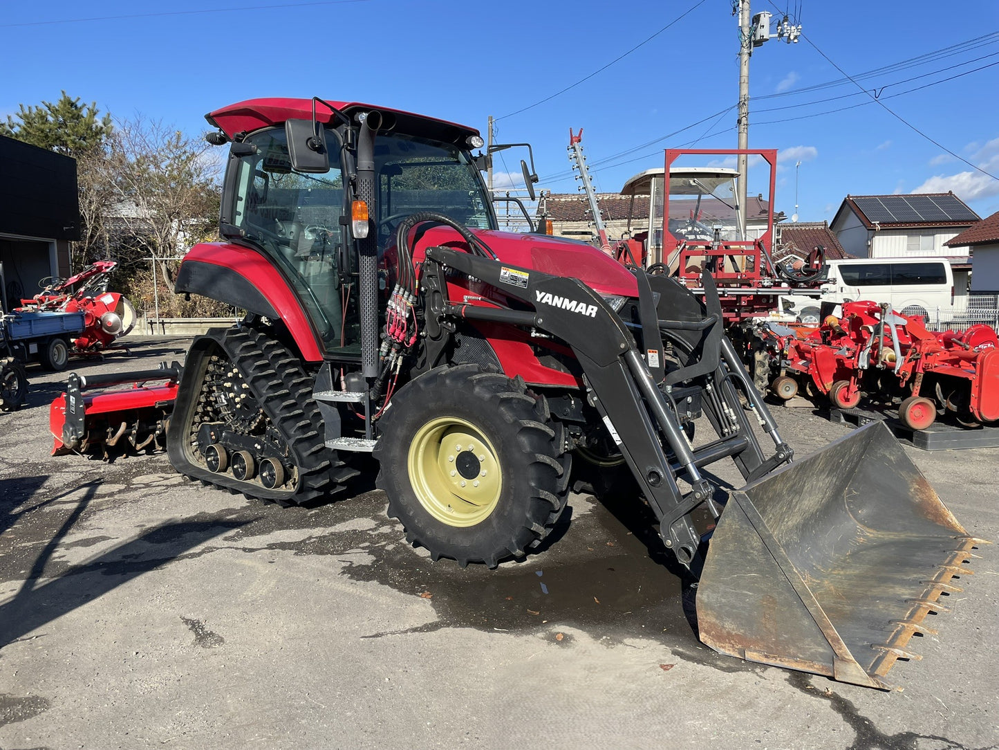 ヤンマー　中古　トラクター　72馬力　デルタ　フロントローダー　327時間　YT472A　