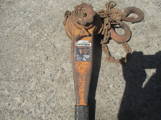 不明　中古　レバーブロック　1.5トン