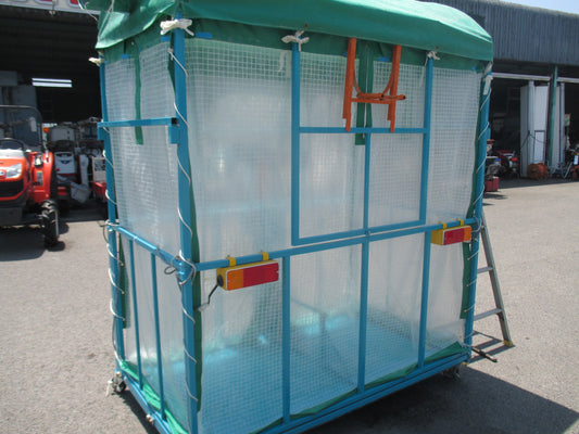 七尾機工　中古　もみ殻散布処理機マクーラ　MGM-3D