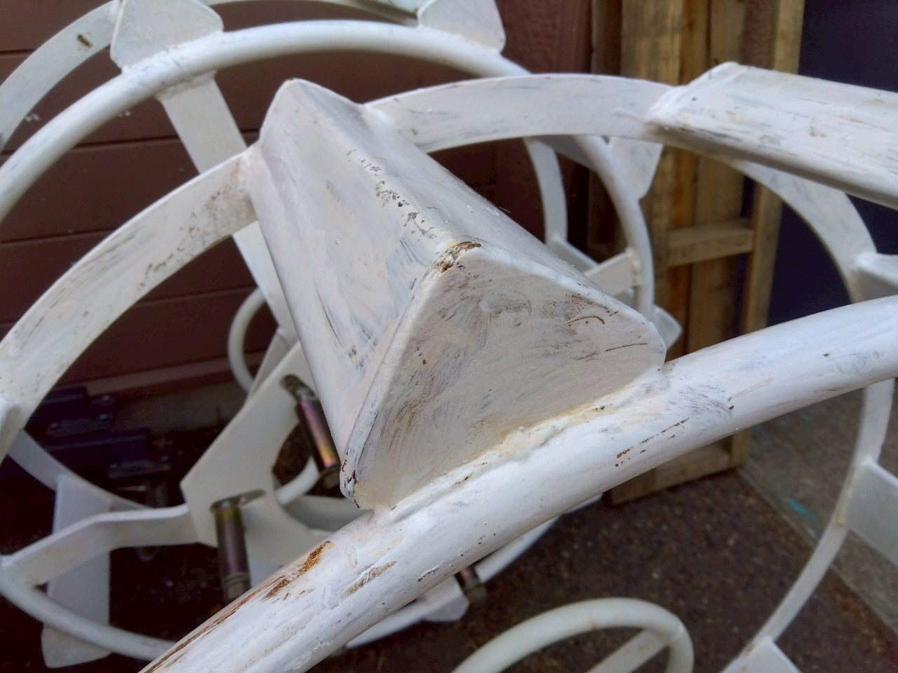 不明　中古　カゴ車輪　12-24