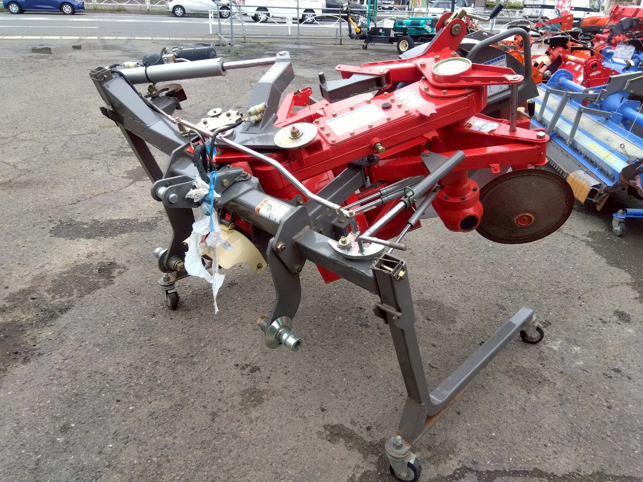 ニプロ　中古　畦塗機　CZR351E　Sヒッチ　電動オフセット