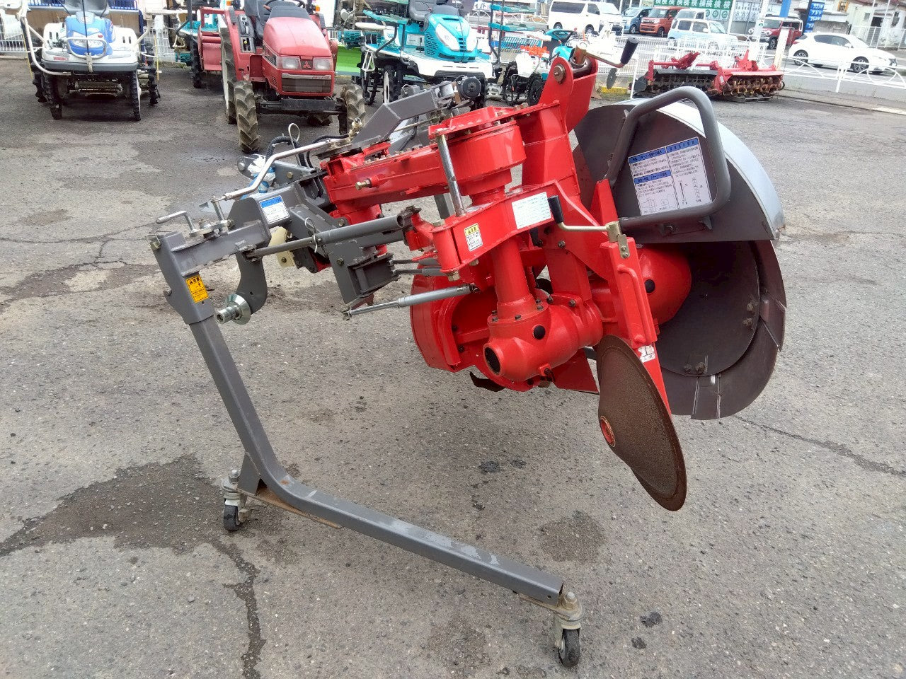 ニプロ　中古　畦塗機　CZR351E　Sヒッチ　電動オフセット