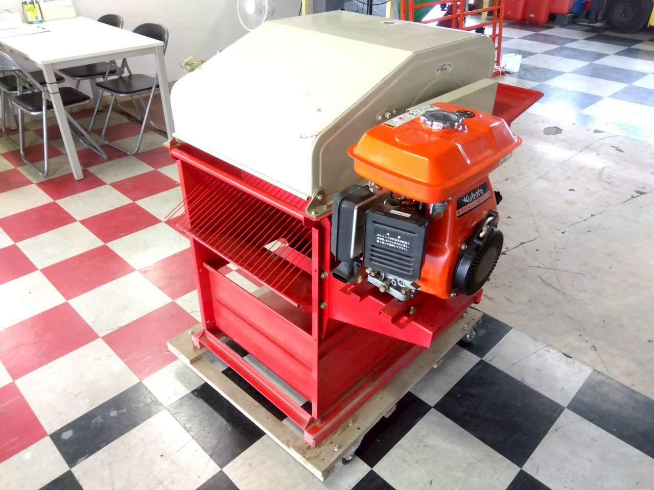 笹川農機　中古　脱粒機　S-Ⅲ　まめっ子　エンジン駆動