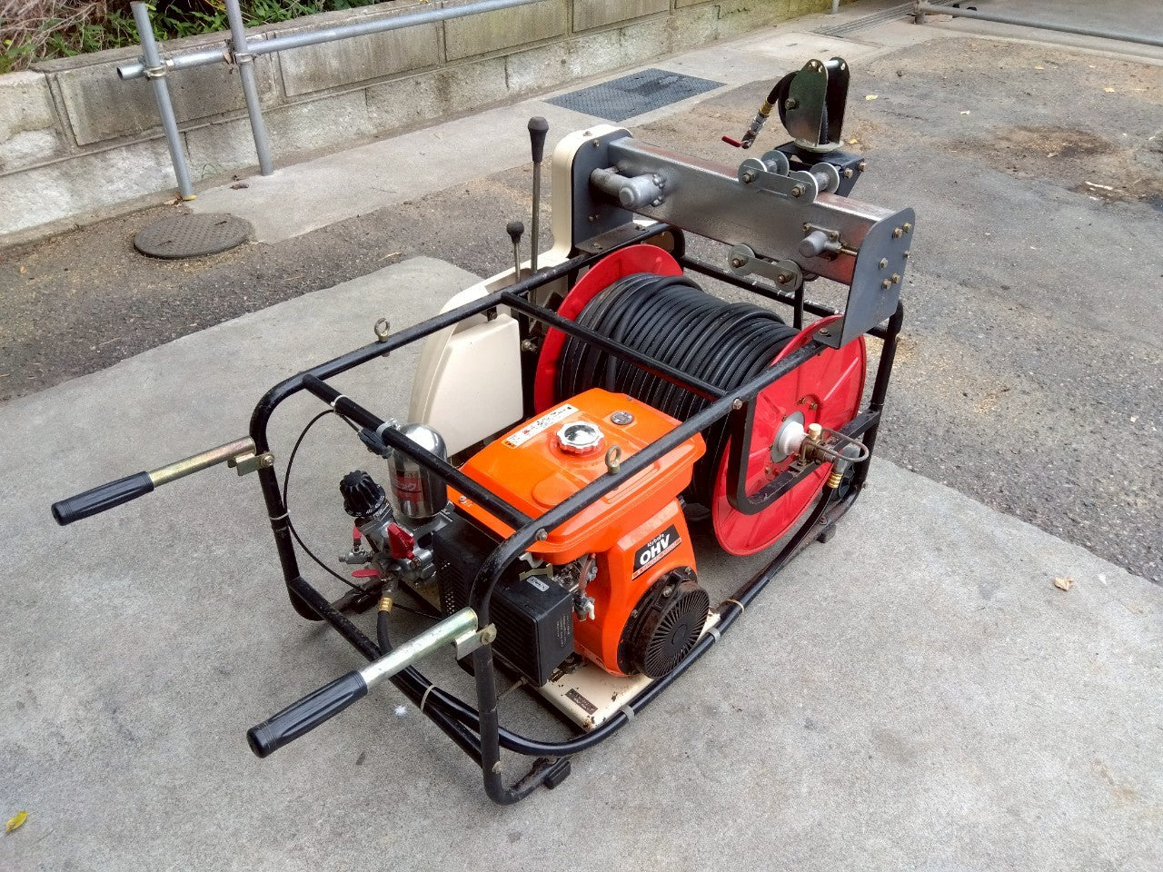 ◆富山県　引取限定　丸山　MS510ENR　自動整列巻取セット動噴