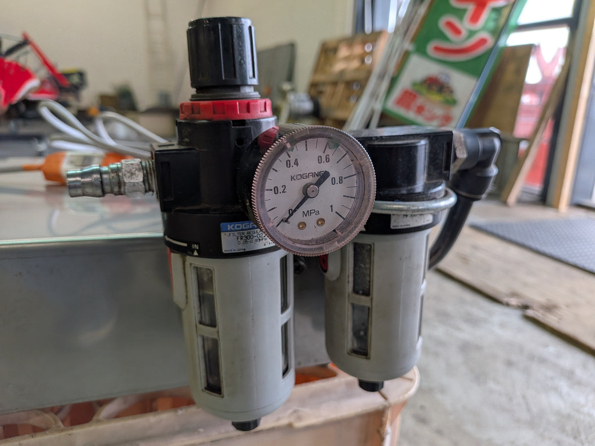 岡山農栄　中古　ネギ皮むき機　INP-4F　「岩手店872」