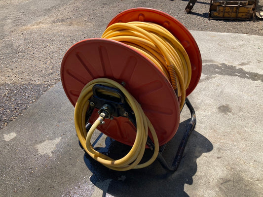 不明  中古  動力噴霧機用ホースリール  型式不明