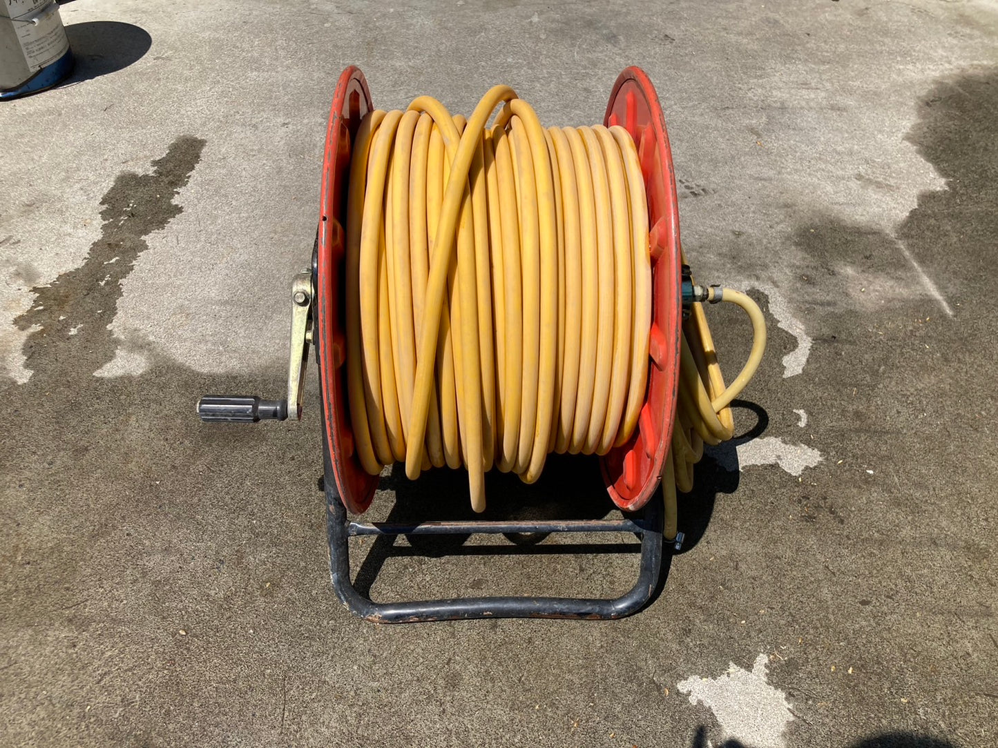 不明  中古  動力噴霧機用ホースリール  型式不明