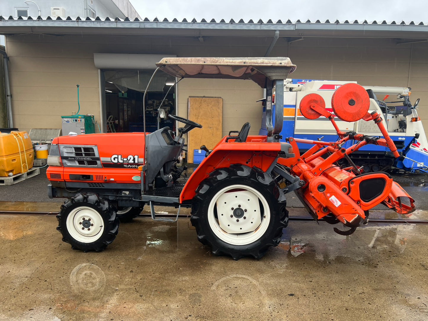 クボタ　中古　トラクター＋ロータリ【要整備】＊GL21＋RL15G『茨城店　5620』