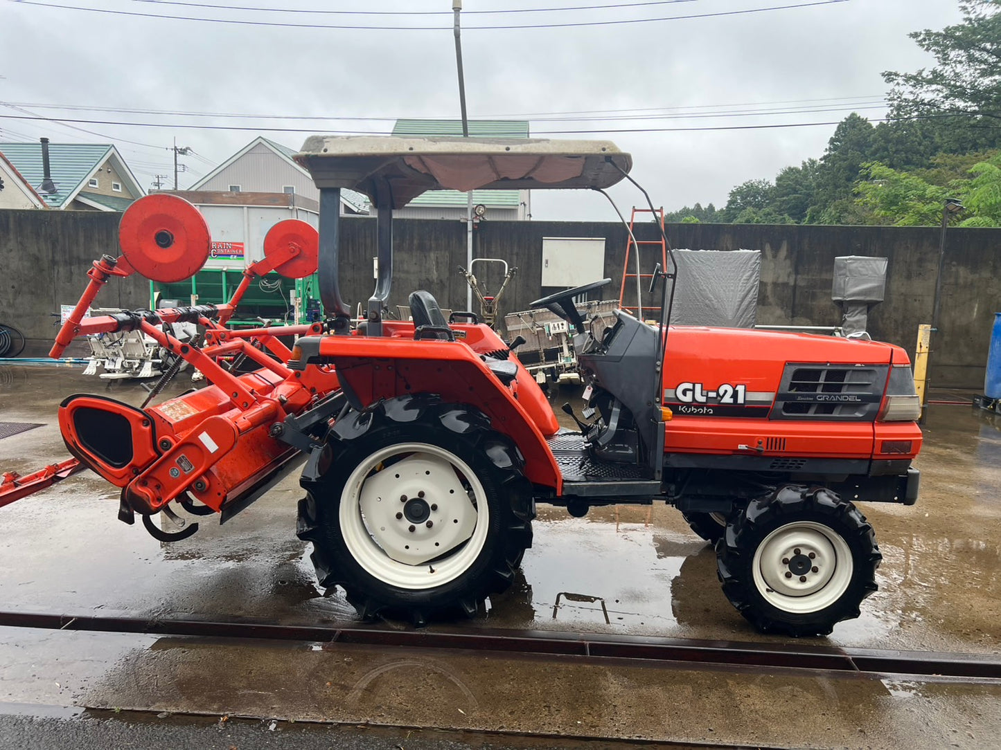 クボタ　中古　トラクター＋ロータリ【要整備】＊GL21＋RL15G『茨城店　5620』