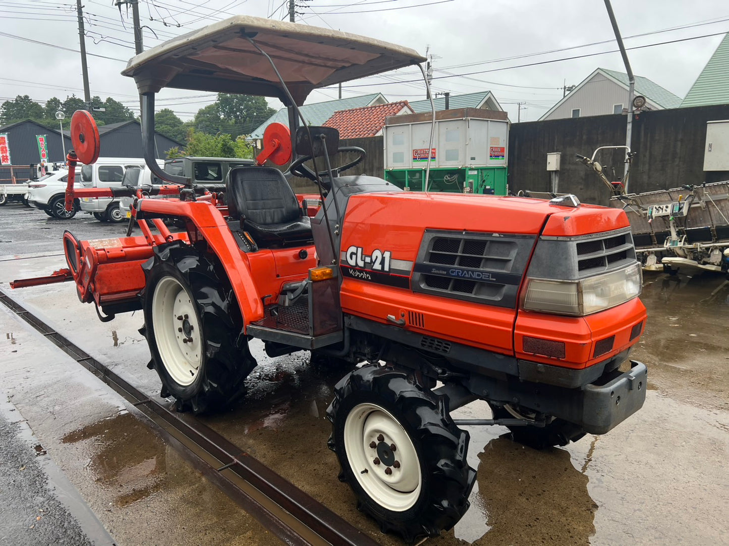 クボタ　中古　トラクター＋ロータリ【要整備】＊GL21＋RL15G『茨城店　5620』