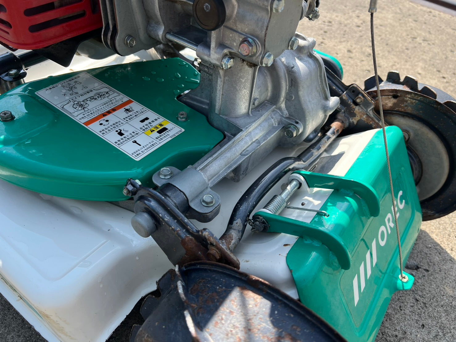 オーレック 中古 スパイダーモア【混合油50:1】＊SP852AF『茨城