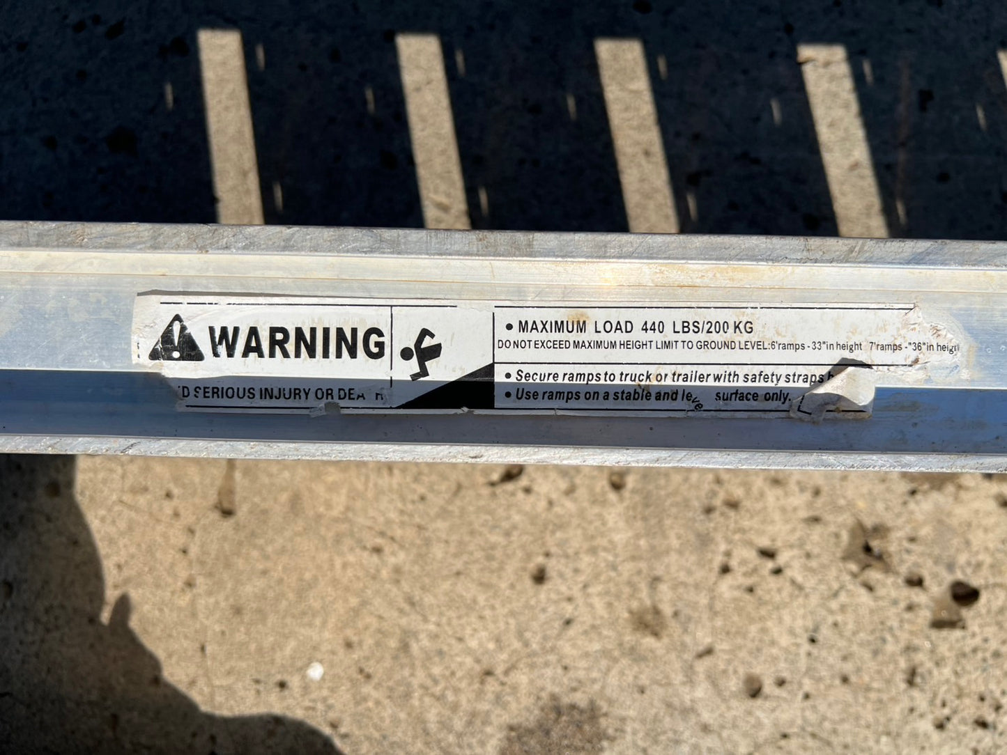 中古　アルミブリッジ【折りたたみ式】＊1800×300　200㎏『茨城店　5793』