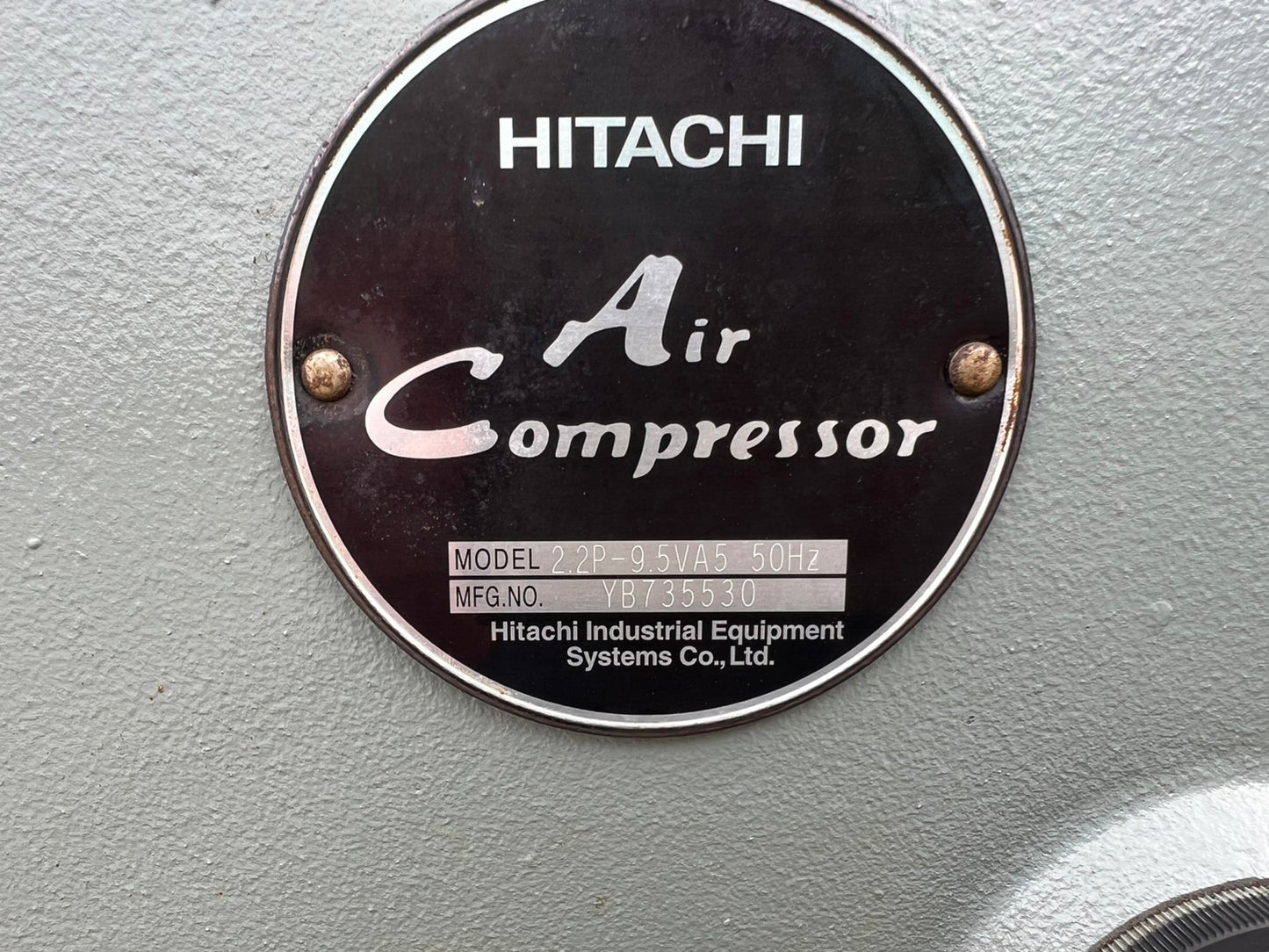 日立　中古　コンプレッサー【3馬力】＊2.2P-9.5VA5　50㎐『茨城店　5855』