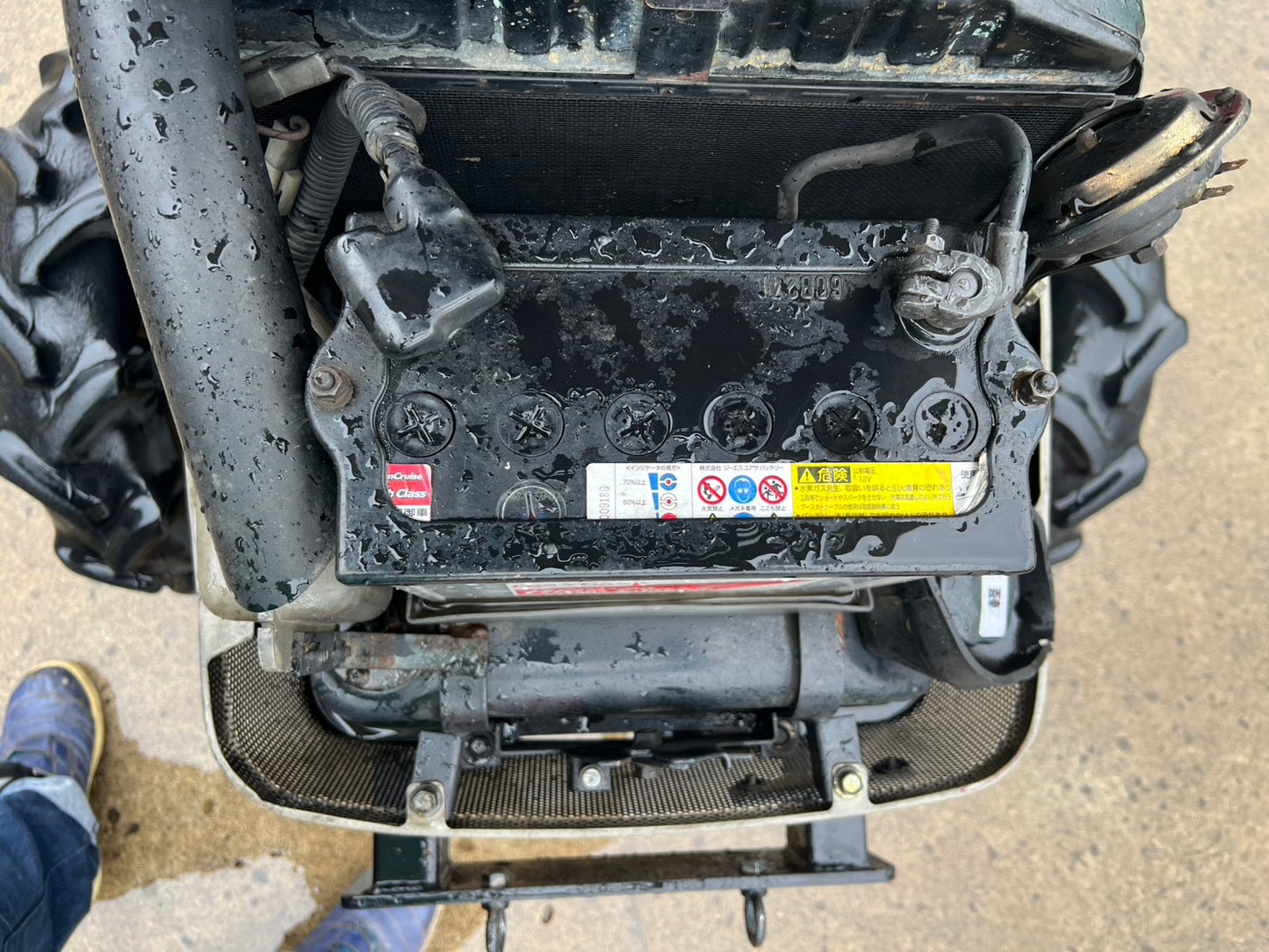 ヤンマー　中古　トラクタ＋ロータリ【左前輪オイル滲み】＊F-5＋RSA1203『茨城店　5858』