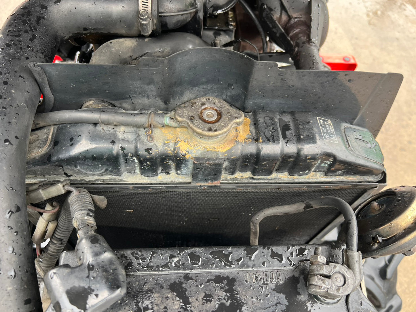 ヤンマー　中古　トラクタ＋ロータリ【左前輪オイル滲み】＊F-5＋RSA1203『茨城店　5858』