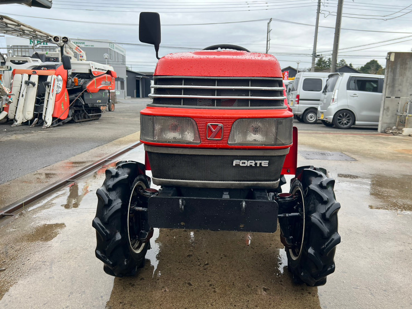 ヤンマー　中古　トラクタ＋ロータリ【左前輪オイル滲み】＊F-5＋RSA1203『茨城店　5858』