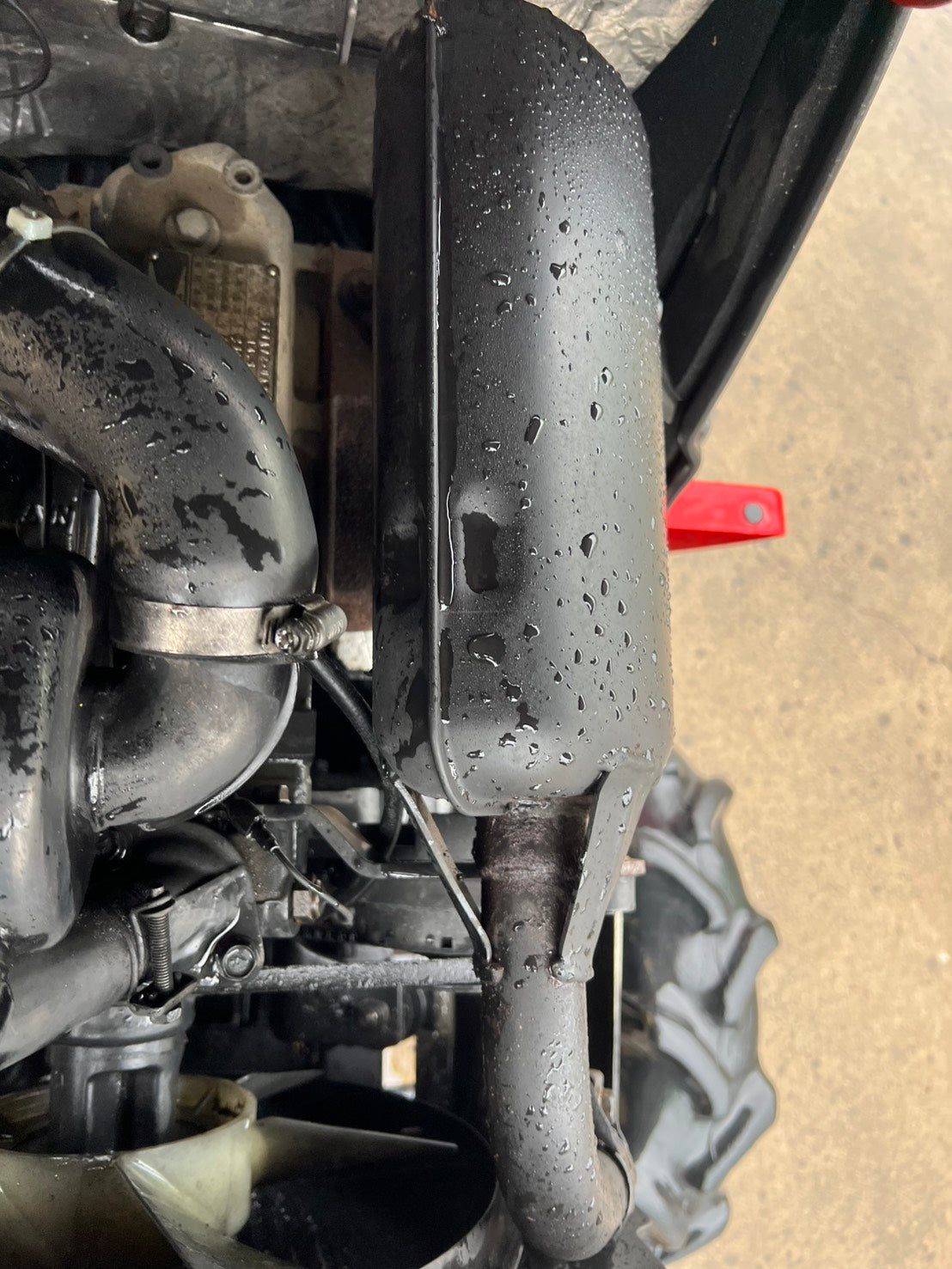 ヤンマー　中古　トラクタ＋ロータリ【左前輪オイル滲み】＊F-5＋RSA1203『茨城店　5858』