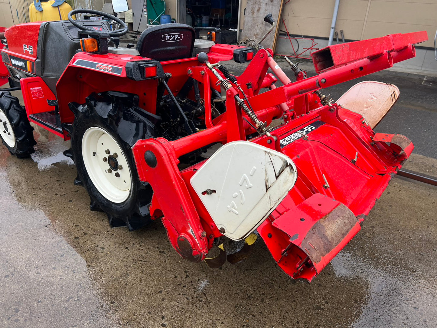 ヤンマー　中古　トラクタ＋ロータリ【左前輪オイル滲み】＊F-5＋RSA1203『茨城店　5858』
