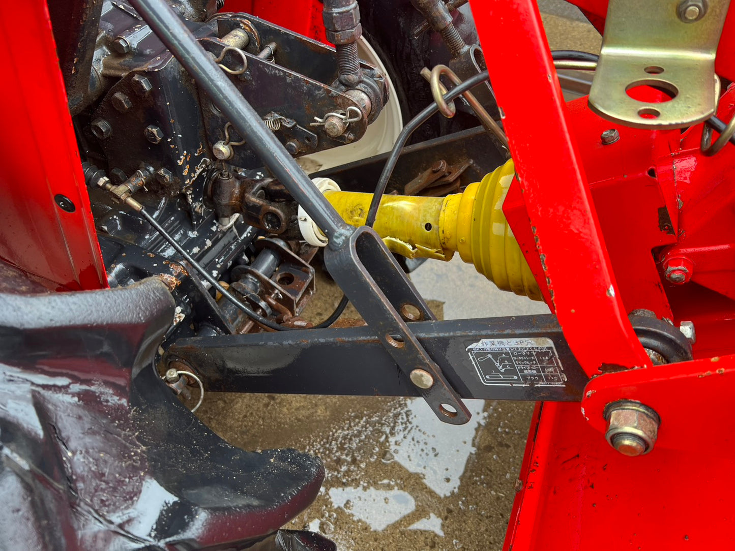 ヤンマー　中古　トラクタ＋ロータリ【左前輪オイル滲み】＊F-5＋RSA1203『茨城店　5858』