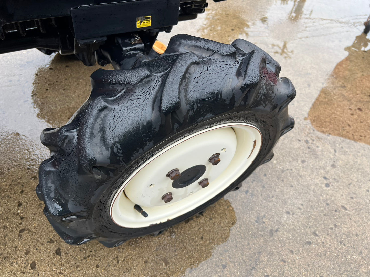 ヤンマー　中古　トラクタ＋ロータリ【左前輪オイル滲み】＊F-5＋RSA1203『茨城店　5858』