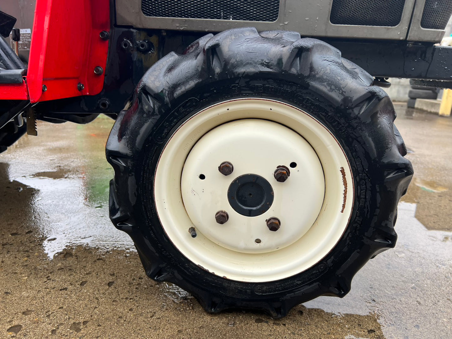 ヤンマー　中古　トラクタ＋ロータリ【左前輪オイル滲み】＊F-5＋RSA1203『茨城店　5858』