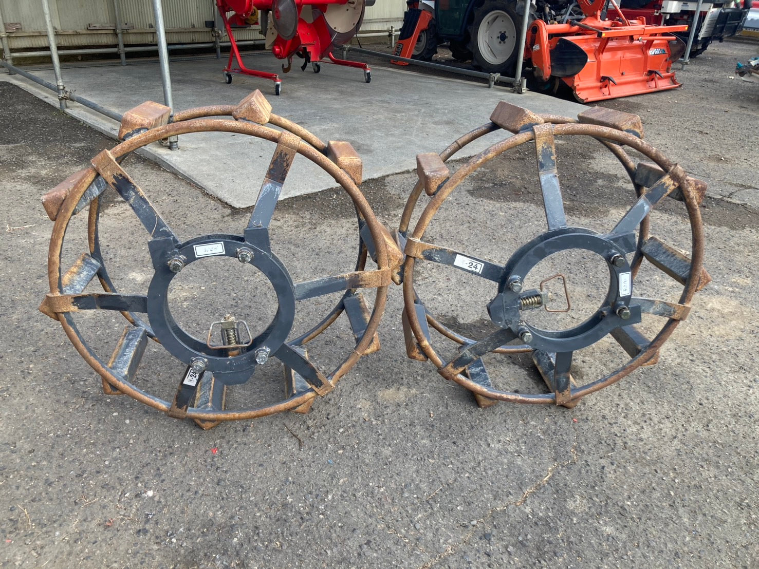 メーカー不明 中古 カゴ車輪 8-24 – 農キング