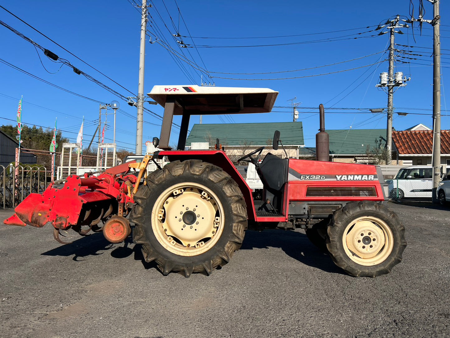 ヤンマー　中古　トラクター＋ロータリー【部品取り用】＊FX32＋SX1700『茨城店　5848』