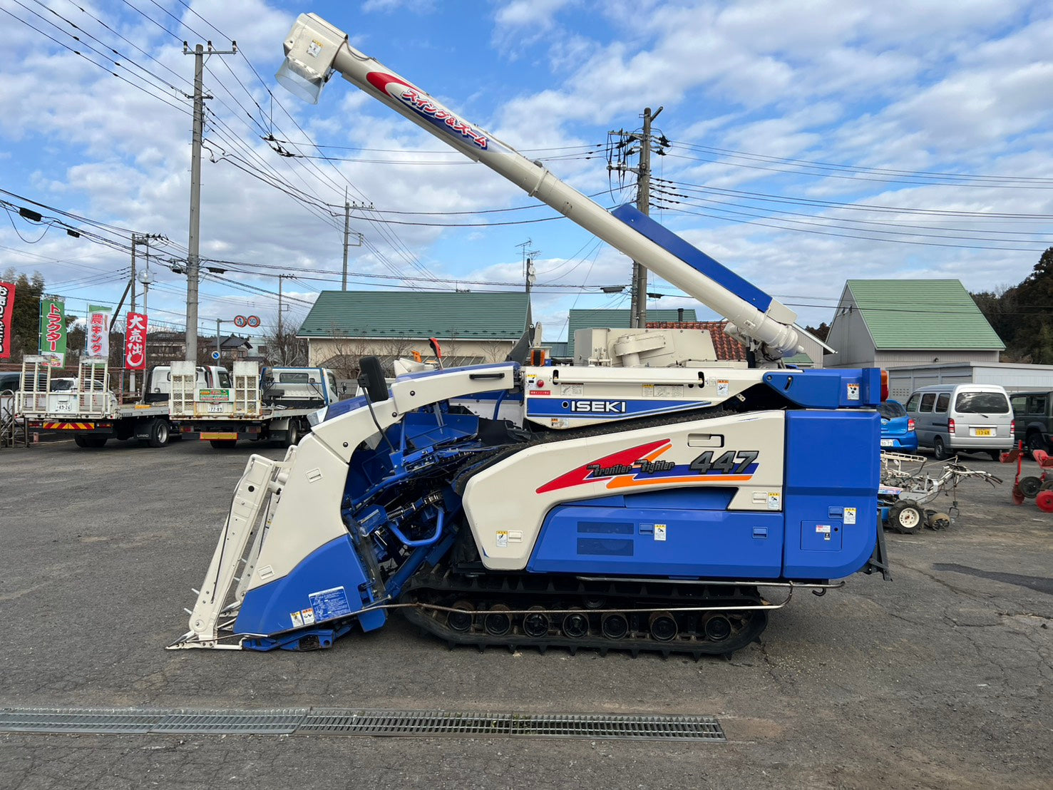 イセキ 中古 コンバイン【568時間】 ＊HFG447G-ZATPLW『茨城店 6015