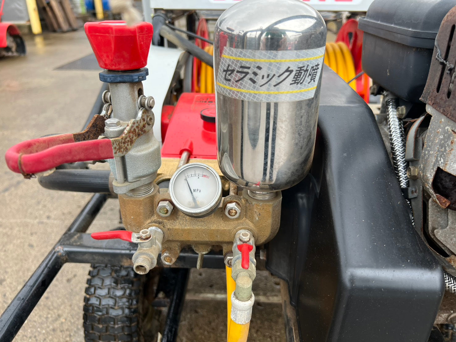 共立 中古 自走式キャリーエンジンセット動噴 ＊VSC3510G『茨城店