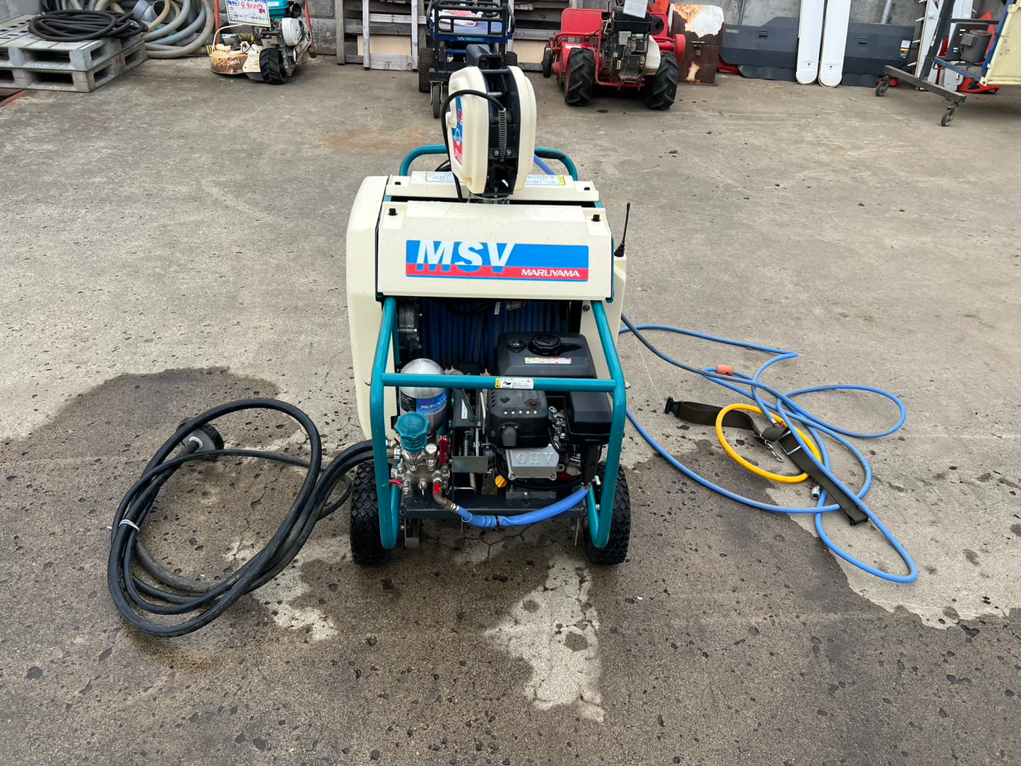丸山　中古　自走式ラジコン動噴【２ch：エンジン停止、ホース巻き取り】＊MSV415R2SL(10)『茨城店　6448』